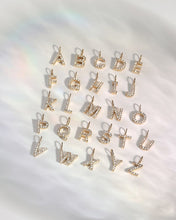Load image into Gallery viewer, Diamond Initial Charm by Aurelie Gi — on model