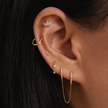 Load image into Gallery viewer, BLOOM | Triple Opal Threadless Flatback Earring