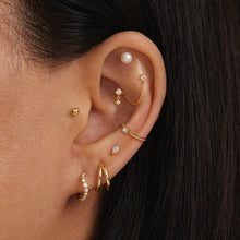 Load image into Gallery viewer, PETAL | Opal Threadless Flatback Earring by Aurelie Gi — alternate angle
