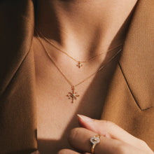 Load image into Gallery viewer, CANDIE | Diamond Octagram Star Necklace by Aurelie Gi — detail view