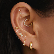Load image into Gallery viewer, BLOOM | Triple Opal Threadless Flatback Earring by Aurelie Gi — detail view