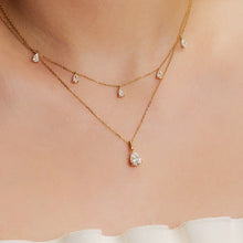 Load image into Gallery viewer, CASELLA | Pear Lab Grown Diamond Solitaire Necklace