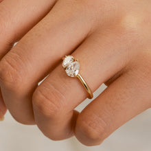 Load image into Gallery viewer, AUBREY | Toi et Moi Pear Lab Grown Diamond Ring