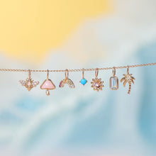Load image into Gallery viewer, CERULEAN | Bezel Blue Topaz Charm