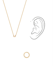 Load image into Gallery viewer, SELMA | 8.5 mm Endless Hoop Earring and Charm Connector by Aurelie Gi — detail view