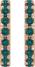 Load image into Gallery viewer, French-Set Huggie Hoop Earrings