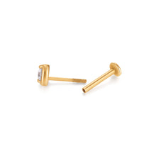 Load image into Gallery viewer, ALESSA | White Sapphire Triple Cluster Single Piercing Earring Studs AURELIE GI