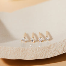 Load image into Gallery viewer, UNA | Single Diamond Mini Stud Earring Studs AURELIE GI
