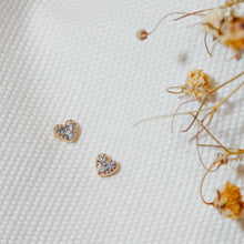 Load image into Gallery viewer, SOPHIE | Diamond Heart Studs