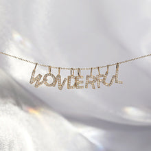 Load image into Gallery viewer, W | Diamond Initial Charm Necklace Charms AURELIE GI