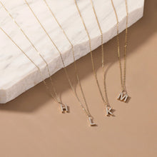 Load image into Gallery viewer, K | Diamond Initial Charm Necklace Charms AURELIE GI