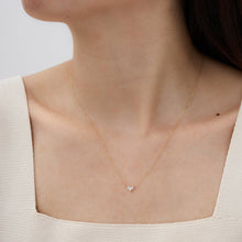 Load image into Gallery viewer, Jaci | Baguette White Sapphire Necklace Necklaces AURELIE GI