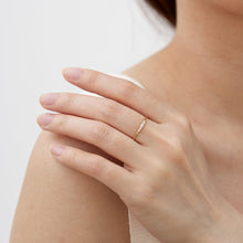 Load image into Gallery viewer, Selena | Baguette and Round White Sapphire Ring Rings AURELIE GI