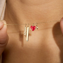 Load image into Gallery viewer, Dulcie | Tiny Candy Red Heart Pendant Necklaces AURELIE GI