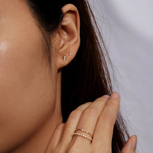 Load image into Gallery viewer, AVERY | Double Diamond Single Stud Studs AURELIE GI
