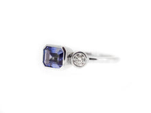 Load image into Gallery viewer, Tanzanite & Diamond Couple Ring