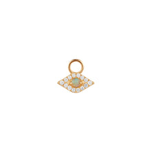Load image into Gallery viewer, HELENE | Diamond and Opal Evil Eye Earring Charm Earring Charms AURELIE GI