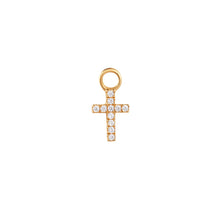 Load image into Gallery viewer, ESTHER | Diamond Cross Earring Charm Earring Charms AURELIE GI