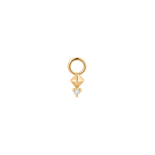 Load image into Gallery viewer, BIRDIE | Diamond Puffed Cushion Earring Charm Earring Charms AURELIE GI
