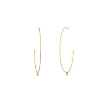 Load image into Gallery viewer, DAPHNE | Dangling Diamond Hoops