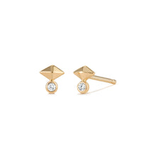 Load image into Gallery viewer, GIZA | Pyramid Diamond Studs