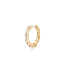 Load image into Gallery viewer, OLA | Single Diamond Pave Huggie