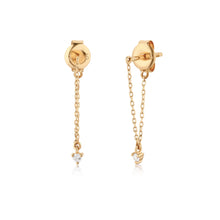 Load image into Gallery viewer, LAUREL | Diamond Chain Earrings
