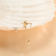Load image into Gallery viewer, DIANA | Dangling Diamond Studs Studs AURELIE GI