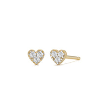 Load image into Gallery viewer, SOPHIE | Diamond Heart Studs