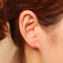 Load image into Gallery viewer, EZRA | Single Opal Hoop