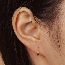 Load image into Gallery viewer, FORTUNA | Opal Huggie Hoops