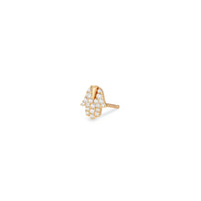 Load image into Gallery viewer, MIRIAM | Diamond Hamsa Single Stud Earring Earring Charms AURELIE GI
