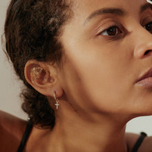 Load image into Gallery viewer, ESTHER | Diamond Cross Earring Charm Earring Charms AURELIE GI
