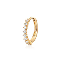 Load image into Gallery viewer, CHICHI | Lab-Grown Diamond Wishbone Huggie Hoop Earring