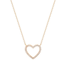 Load image into Gallery viewer, EMMA | Open Diamond Heart Necklace