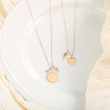 Load image into Gallery viewer, JOY | Engravable Heart Charm Necklace Charms AURELIE GI