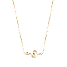 Load image into Gallery viewer, NEFERTITI | Diamond Snake Necklace Necklaces AURELIE GI