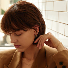 Load image into Gallery viewer, IMOGEN | Gold Paper Clip Charm Earring Charms AURELIE GI