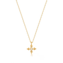 Load image into Gallery viewer, LIESE | Diamond 4-Pointed Cross Necklace Necklaces AURELIE GI