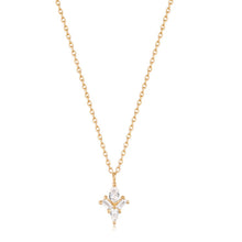Load image into Gallery viewer, AURORA | Pear and Baguette White Sapphire Necklace