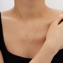 Load image into Gallery viewer, CAMI | Pear and Round White Sapphire Necklace