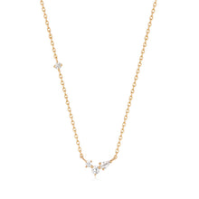 Load image into Gallery viewer, CAMI | Pear and Round White Sapphire Necklace