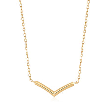 Load image into Gallery viewer, LAUREL | Gold Wishbone Necklace