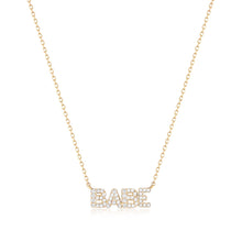 Load image into Gallery viewer, Babe| Diamond Necklace Necklaces AURELIE GI Yellow