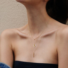 Load image into Gallery viewer, SHINE | Bar Charm With Diamond Necklace Charms AURELIE GI