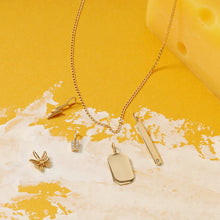 Load image into Gallery viewer, GLEAM | Diamond Tag Charm Necklace Charms AURELIE GI