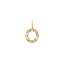 Load image into Gallery viewer, O | Diamond Initial Charm Necklace Charms AURELIE GI