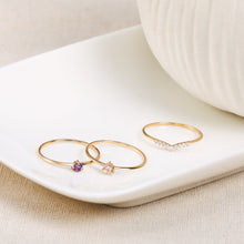 Load image into Gallery viewer, FROST | Curved Diamond Ring Rings AURELIE GI