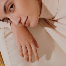 Load image into Gallery viewer, FROST | Curved Diamond Ring Rings AURELIE GI