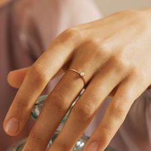 Load image into Gallery viewer, FANTASIA | White Pearl Stacker Ring Rings AURELIE GI